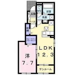 橋本駅 徒歩17分 1階の物件間取画像